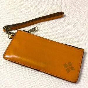 💐2/$25💐 Patricia Nash Almeria Credit Card Mini Wristlet Leather Tan